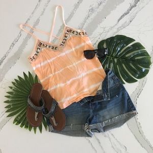 Express Beaded Cotton Tank